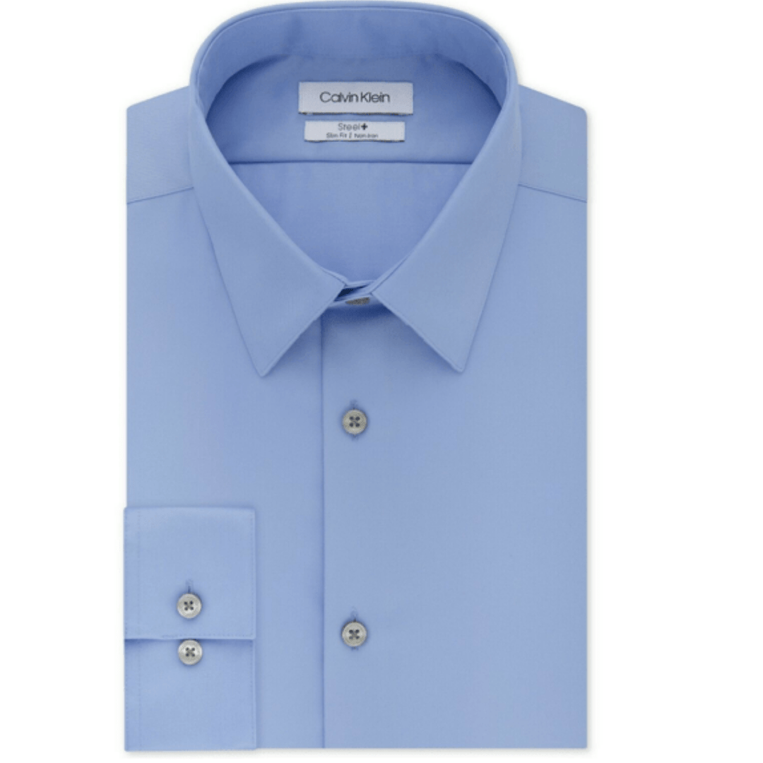 CALVIN KLEIN Mens Tops XL / Blue CALVIN KLEIN - Slim Fit Shirt
