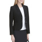 CALVIN KLEIN Womens Jackets Petite L / Black CALVIN KLEIN - Black Fitted Wear to Work Blazer Jacket