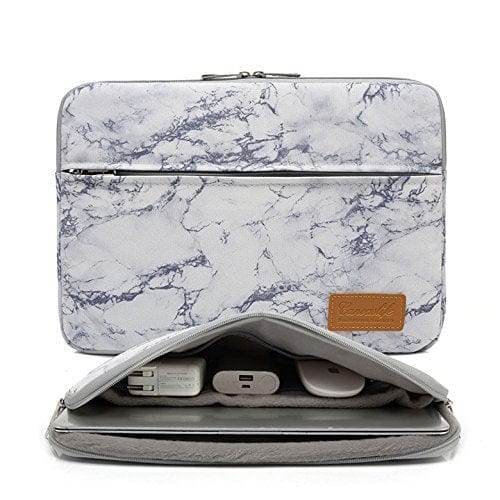 CANVASLIFE Laptops & Accessories White CANVASLIFE - Marble Pattern 360 Degree Protective Waterproof Laptop