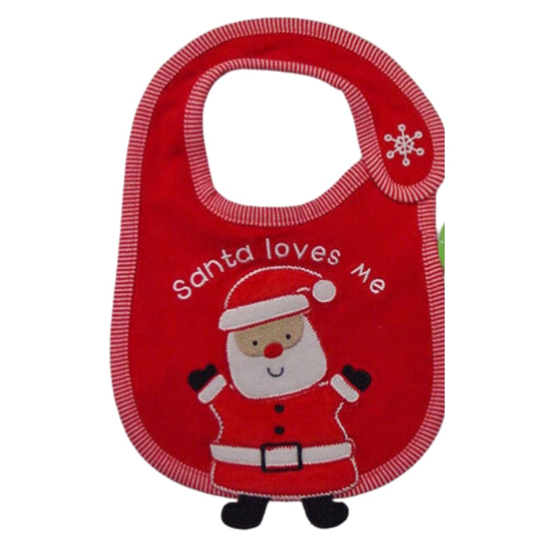 CARTER'S Baby Accessories One Size / Red CARTER'S - Baby - Santa Loves Me Bibs