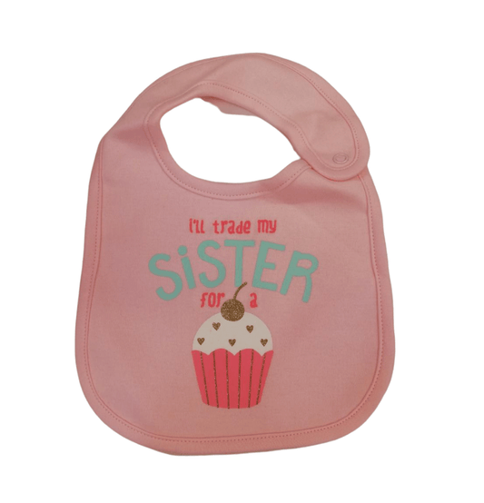 CARTER'S Baby Accessories CARTER'S - I 'LL Trade My Sister For a Cake Bib