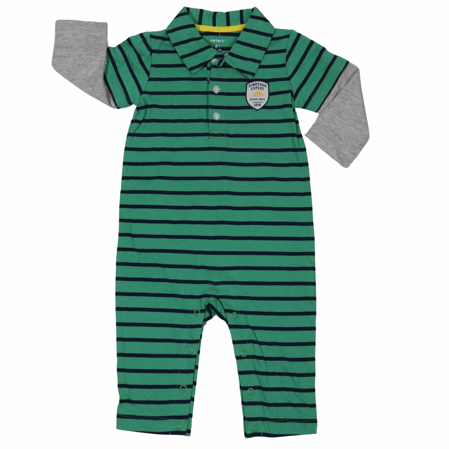 CARTER'S Baby Boy 6 Month / Multi-Color CARTER'S - Baby - Dinosaur Expert 1214 Overall