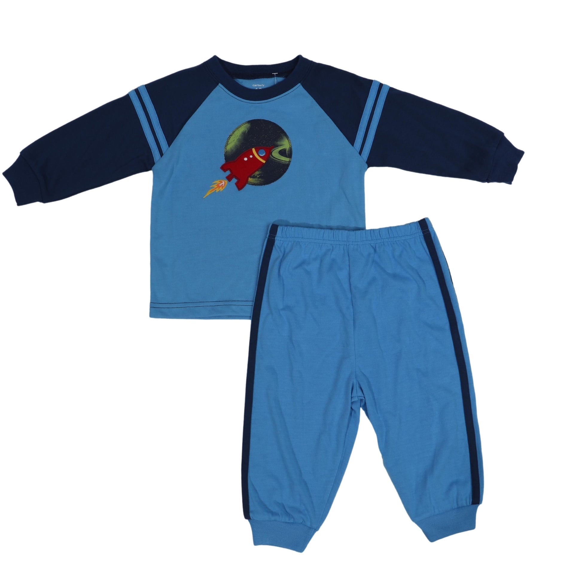 CARTER'S Baby Boy 18 Month / Blue CARTER'S - Short Sleeve Pajama Set