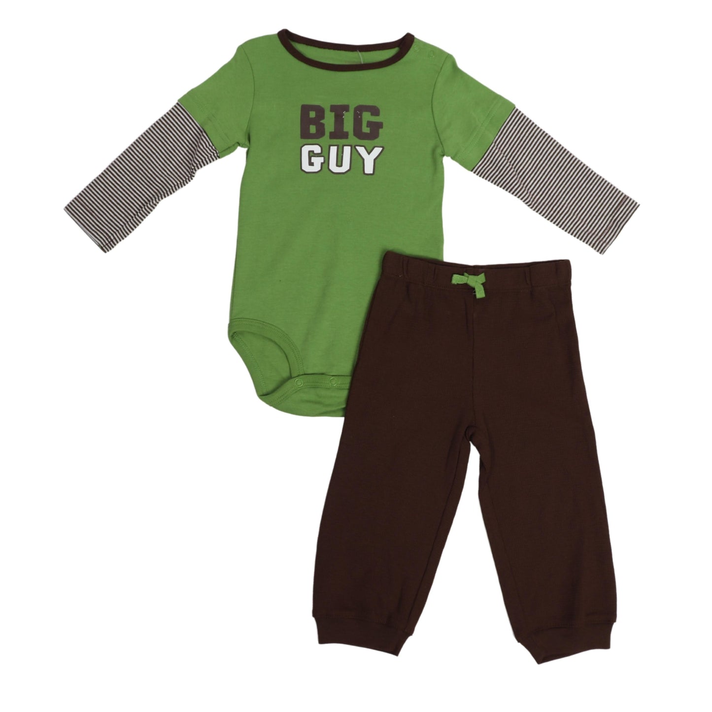 CARTER'S Baby Boy 18 Month / Green CARTER'S - Stripped Pajama Set