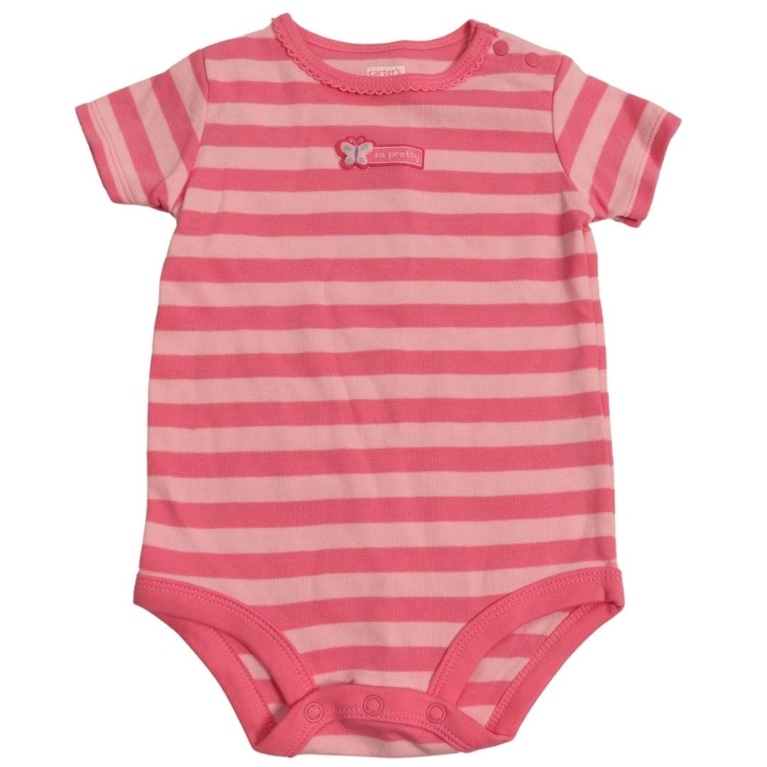 CARTER'S Baby Girl 9 Month / Pink CARTER'S - Baby - Striped Bodysuit