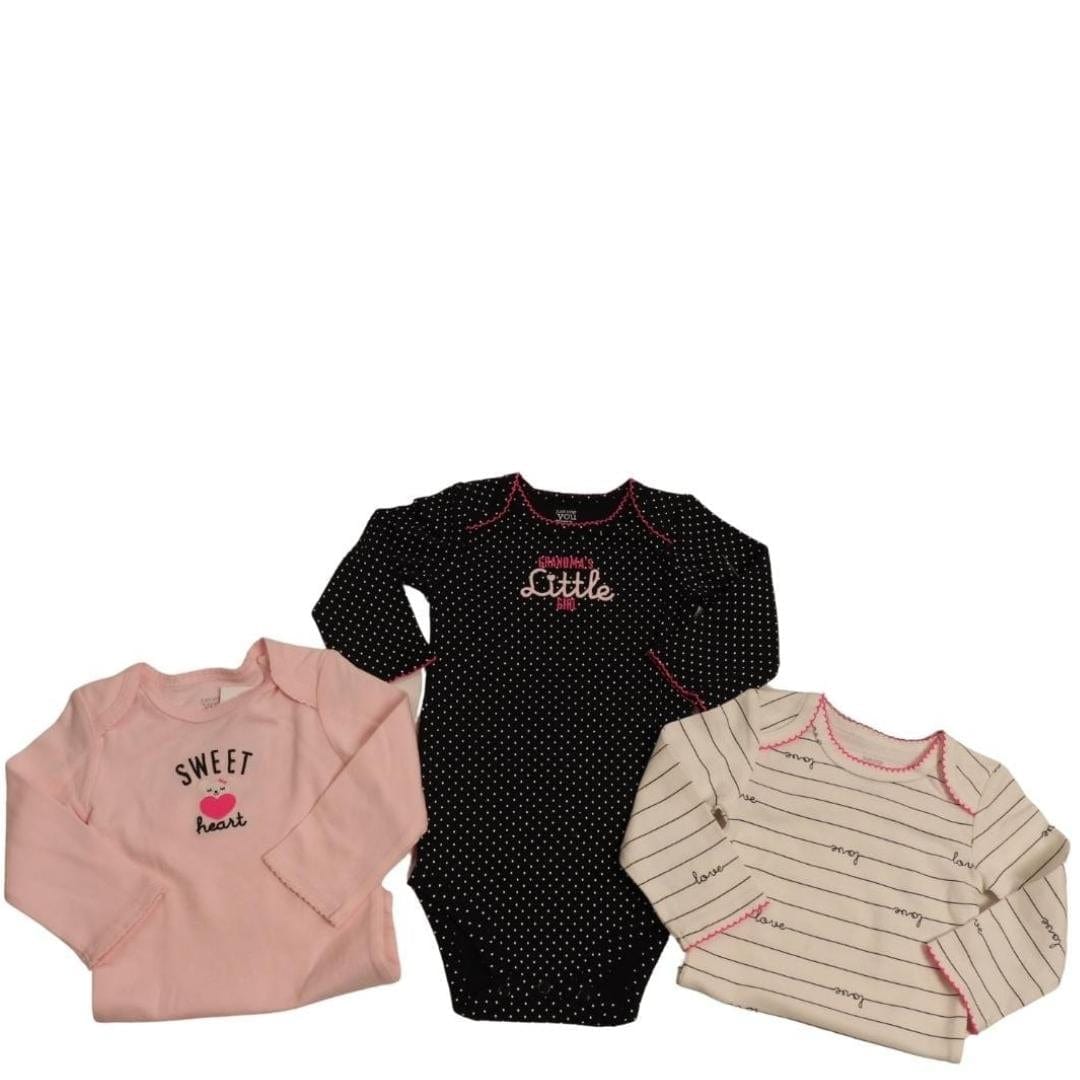 CARTER'S Baby Girl 9 Month / Multi-Color CARTER'S - Baby - Sweat Heart 3 Pcs Body Set
