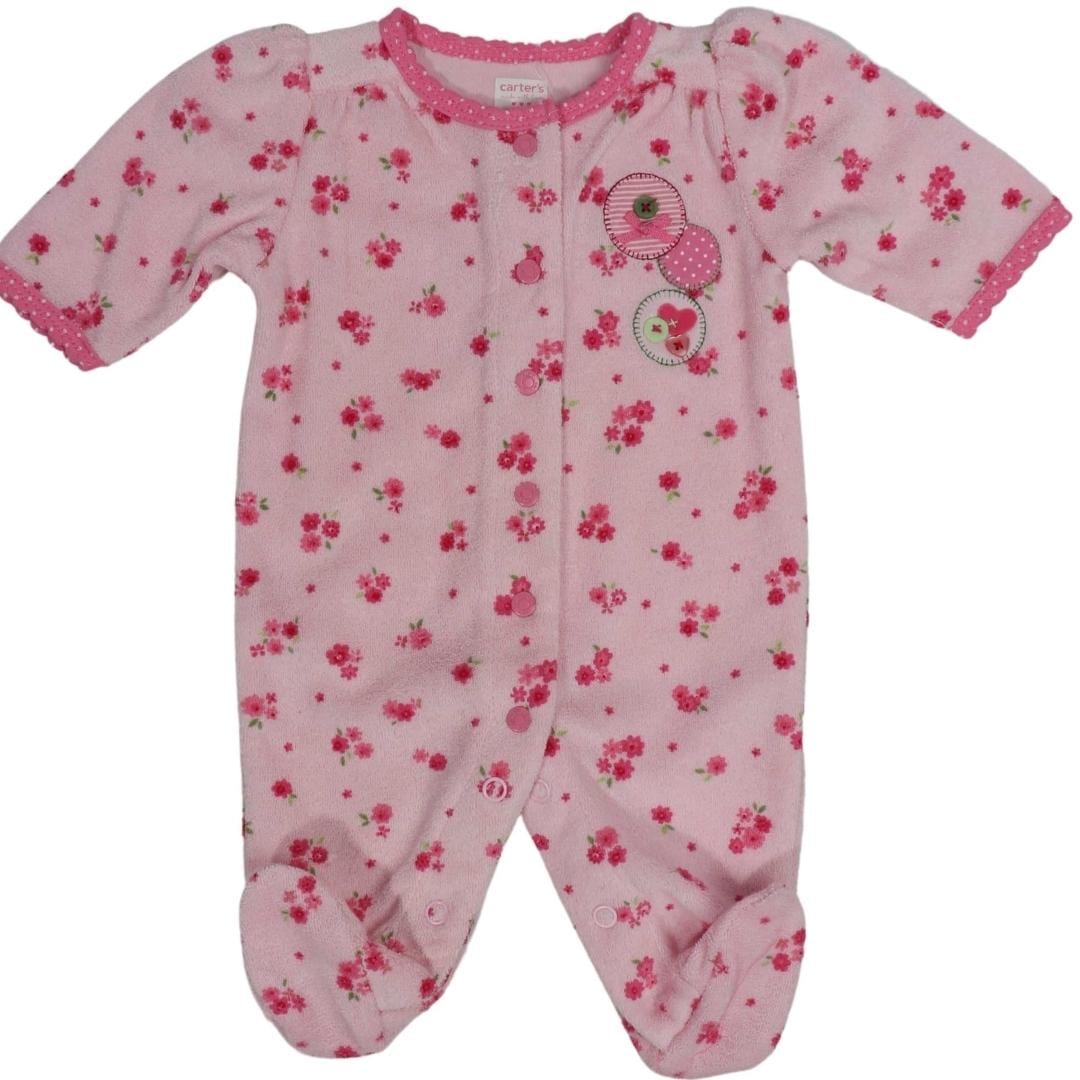 CARTER'S Baby Girl New Born / Pink CARTER'S - Flower Printed Overall