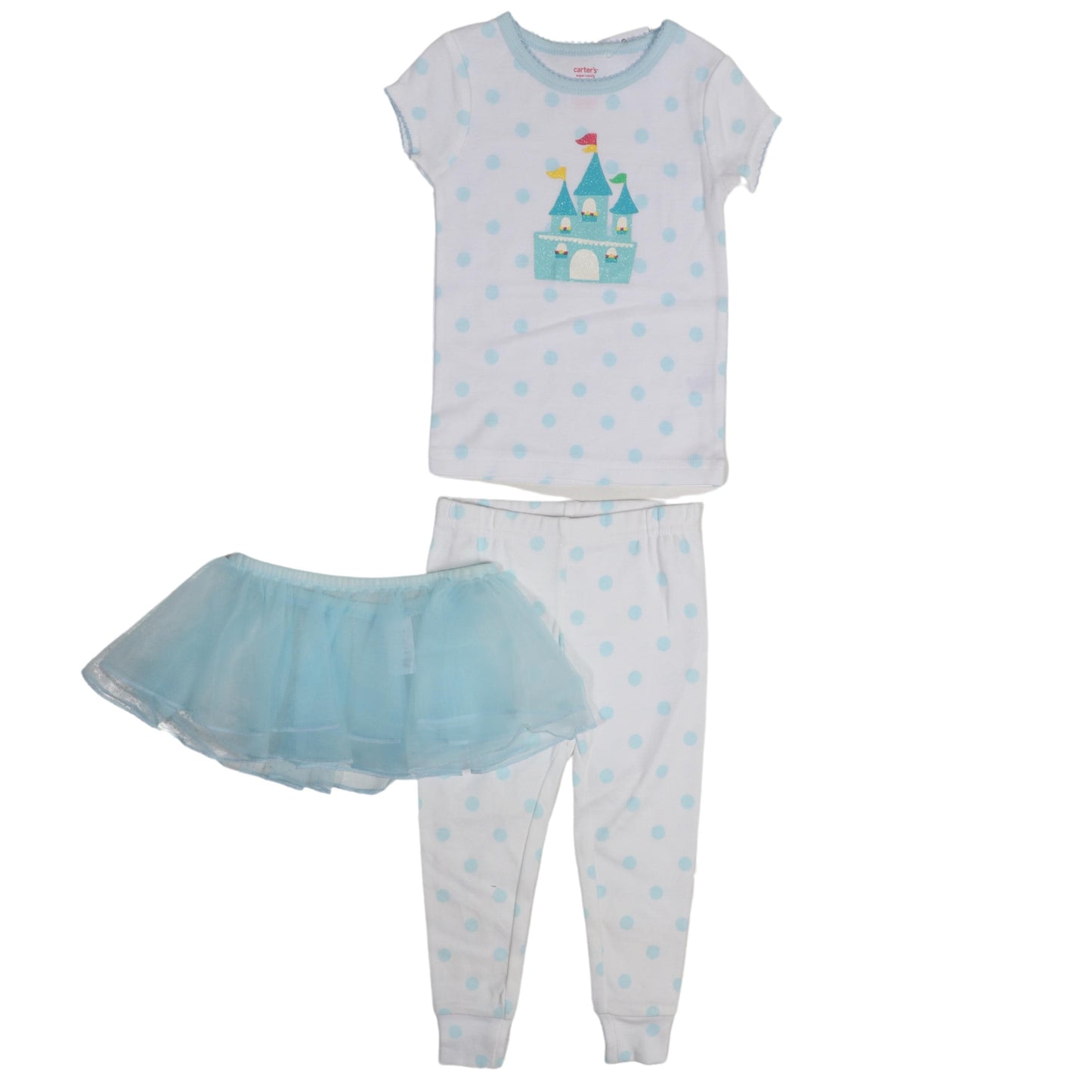 CARTER'S Baby Girl 18 Month / Blue CARTER'S - Printed Pajama Set