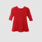 CAT & JACK Baby Girl 2 Years / Red Long Sleeve Dress