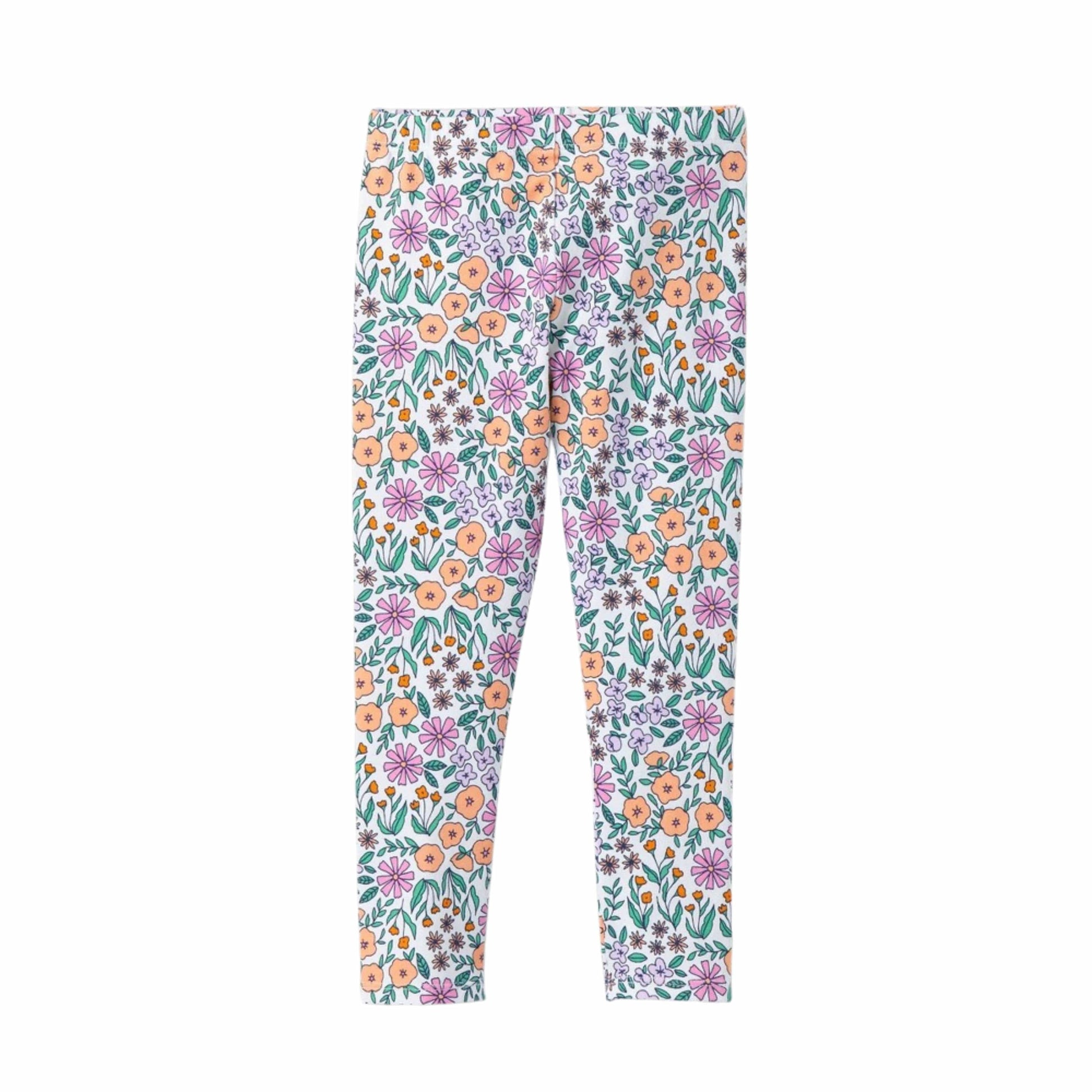 CAT & JACK Girls Bottoms 5 Years / Multi-Color CAT & JACK - Floral Leggings