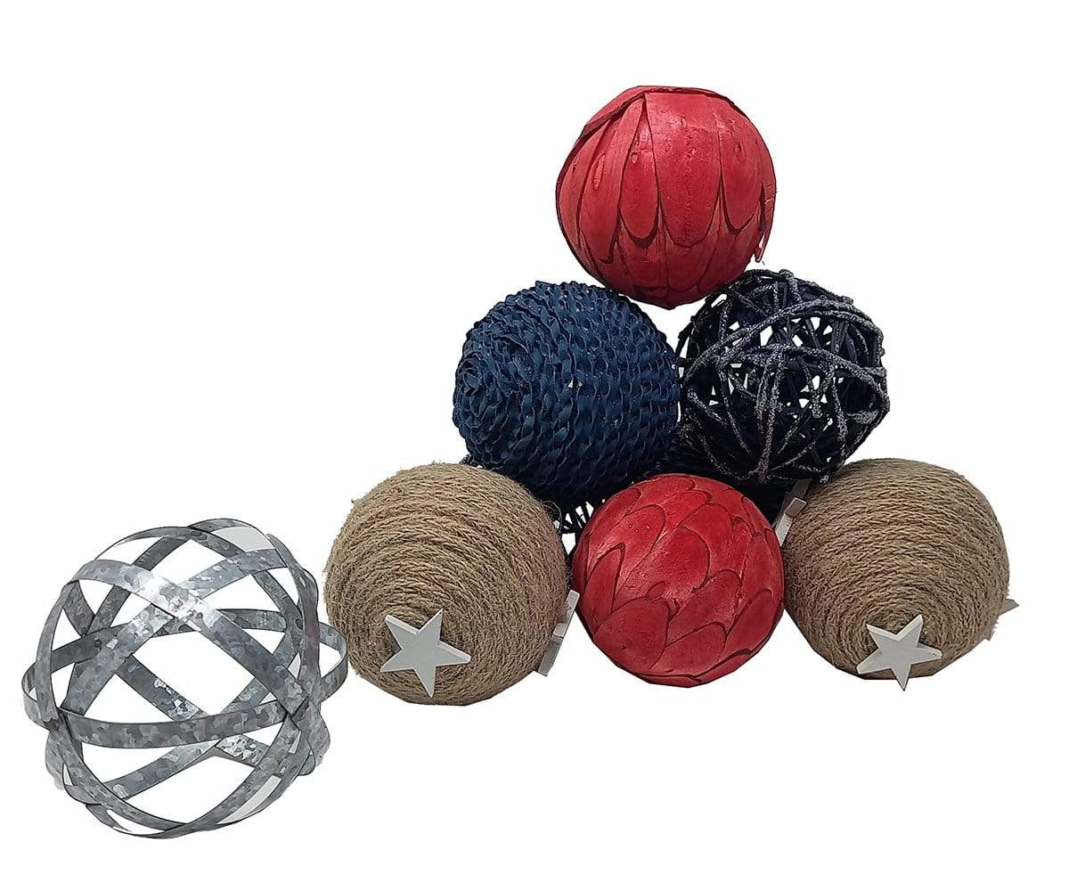 CELEBRATE General Merchandise CELEBRATE - Americana Decorative Ball Fillers - Set of 9 pieces
