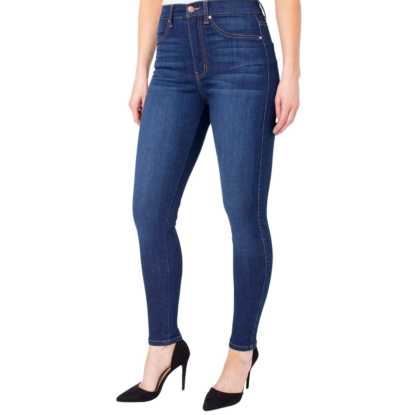 Celebrity Pink Women's Juniors High Rise Ankle Skinny Jeans (3, Denim Blue)