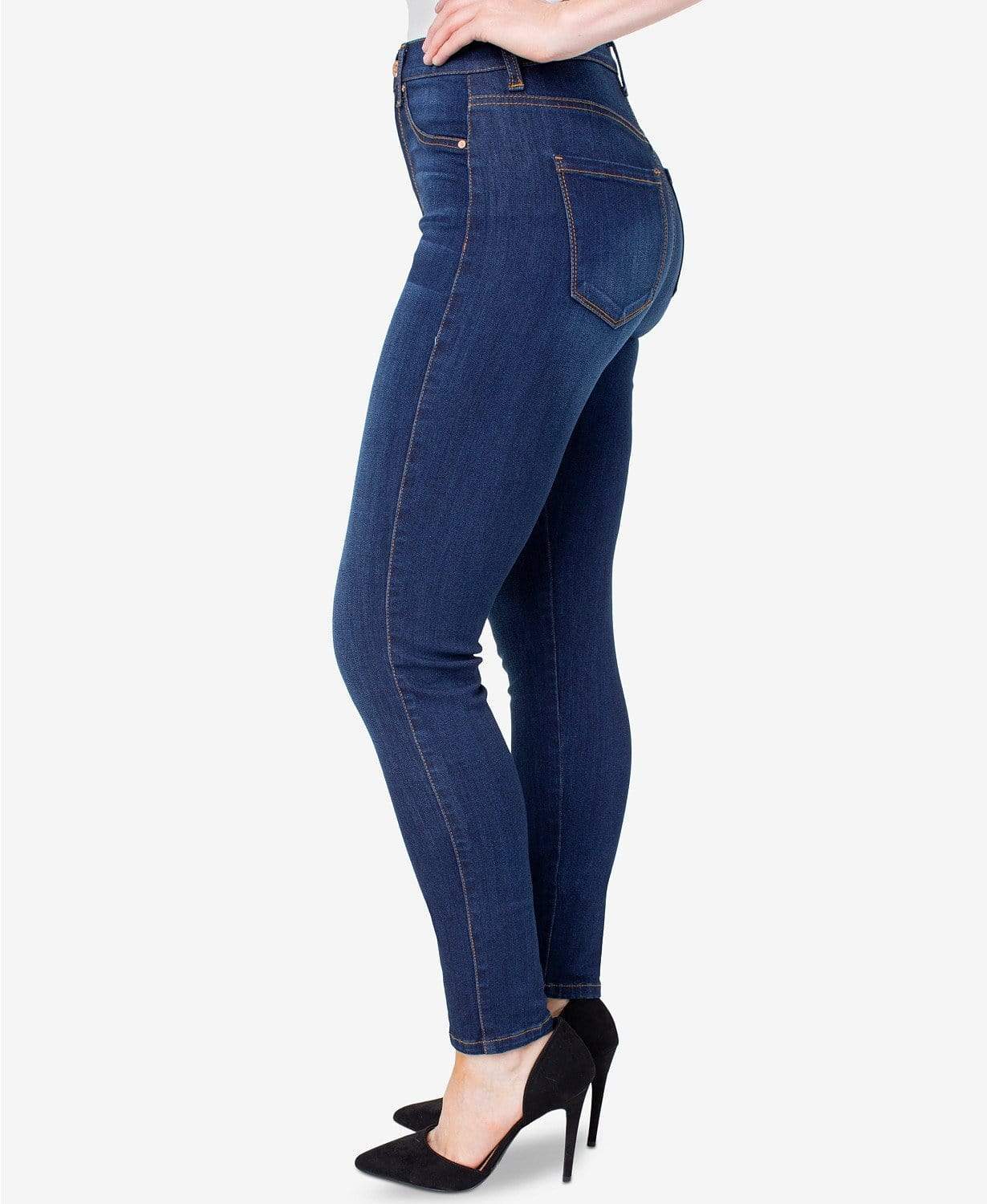 Celebrity Pink Womens Bottoms Curvy High-Rise Skinny Jeans