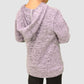 CHAMPION Apparel 4-5 Years / Heather Purple Long Sleeve Front Knot Wrap Sweater