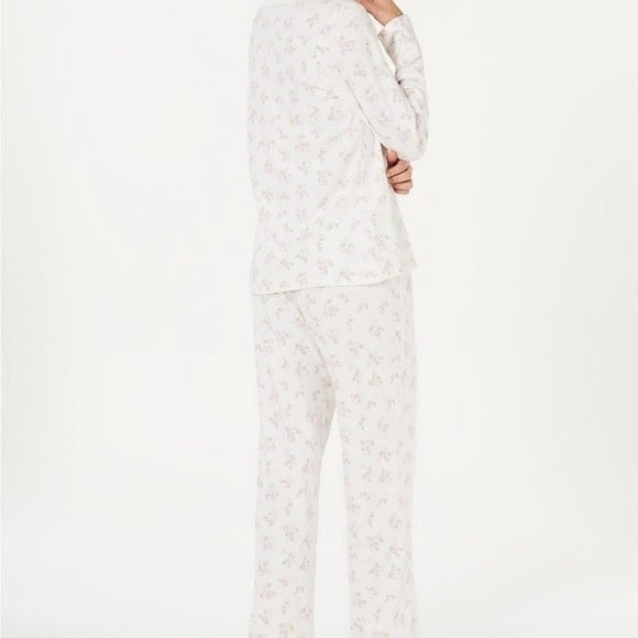 Charter Club Women's Printed Fleece Pajama Pants, Created for