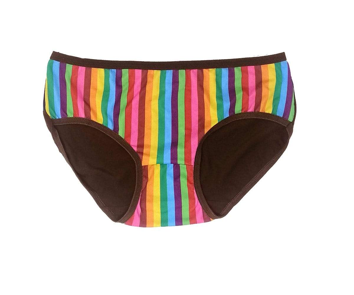 CHUNMEI Womens Underwear One Size / Multi-Color CHUNMEI - Striped Multi Panties - Set of 4