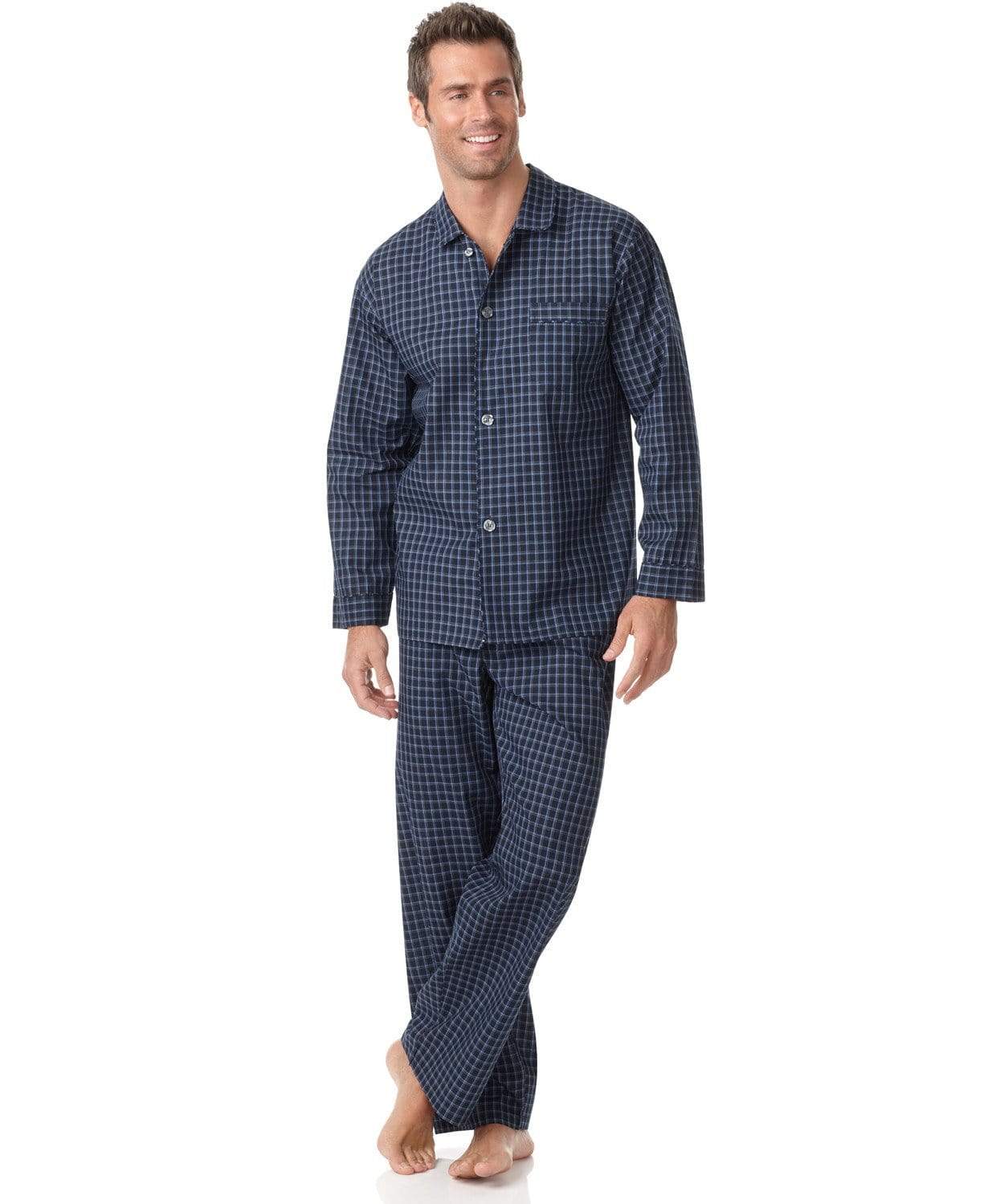 Club Room Mens Tops XL Check Shirt and Pants Pajama Set