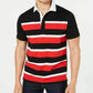 Club Room Mens Tops Large / Black / Red / White Striped Polo Shirt