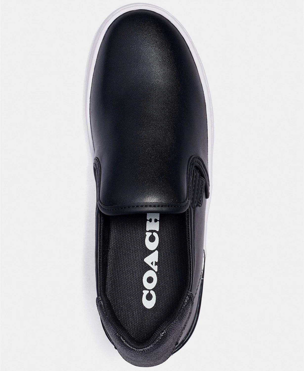 Coach black cheap slip on shoes