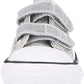 CONVERSE Kids Shoes 29 / Silver CONVERSE - Chuck Taylor All Star Ox Coated Glitter Infant Trainers Shoes