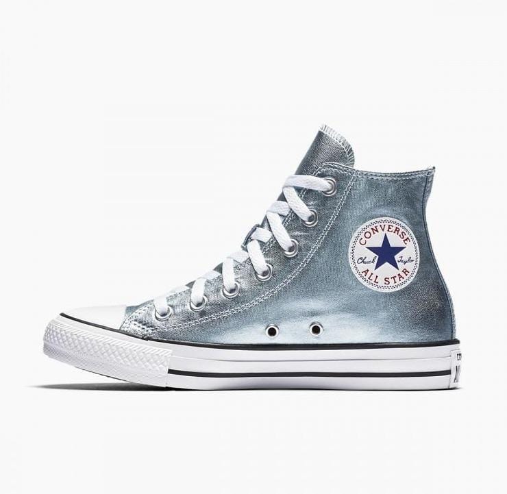 Converse Mens Shoes 44 / Multi-color Chuck Taylor All Star Metallic High Top
