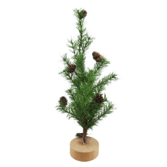COUNT Christmas Decoration Green Lighted Mini Tree