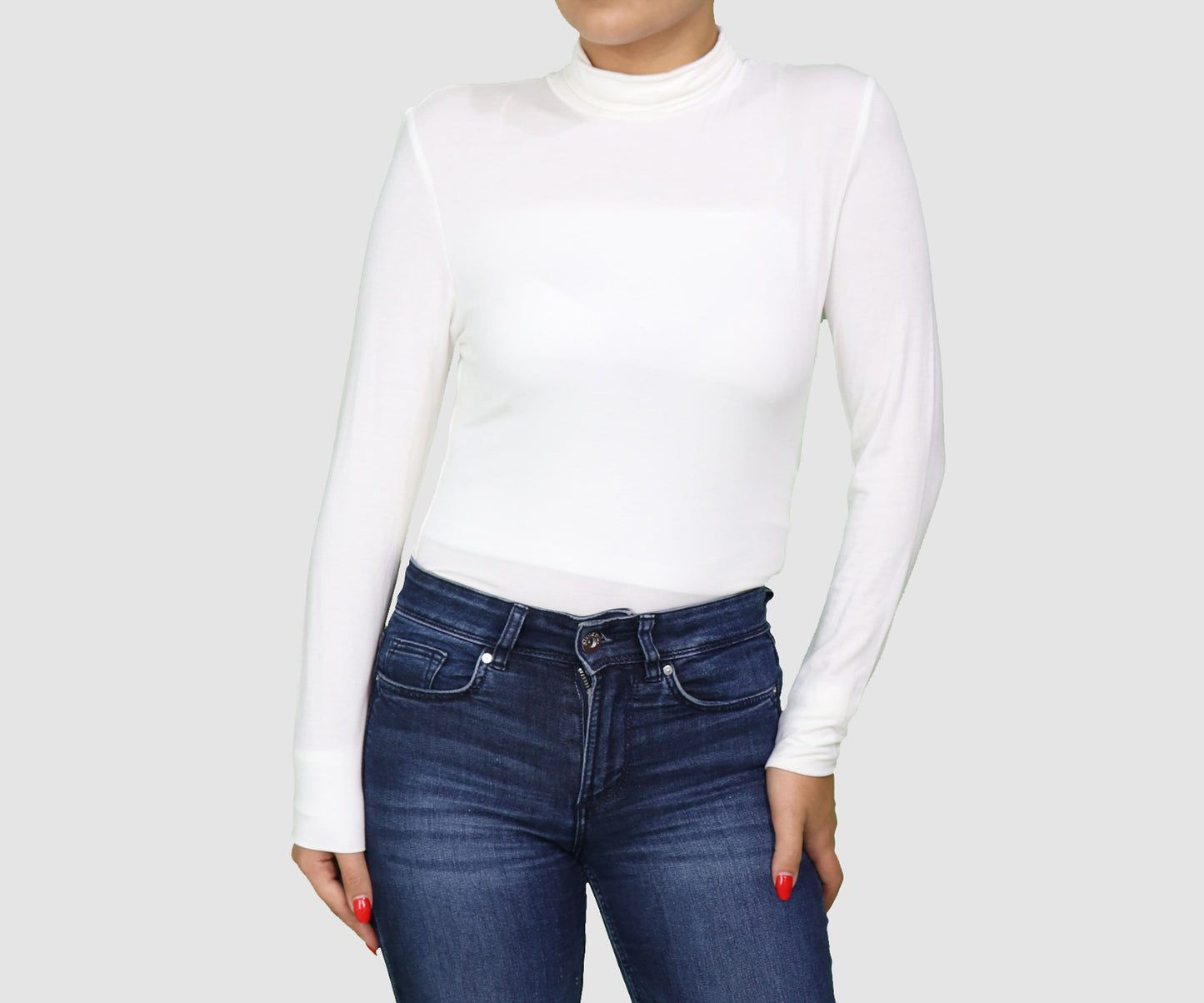 Cuddl Duds Womens Tops Small / White Long-sleeve Top