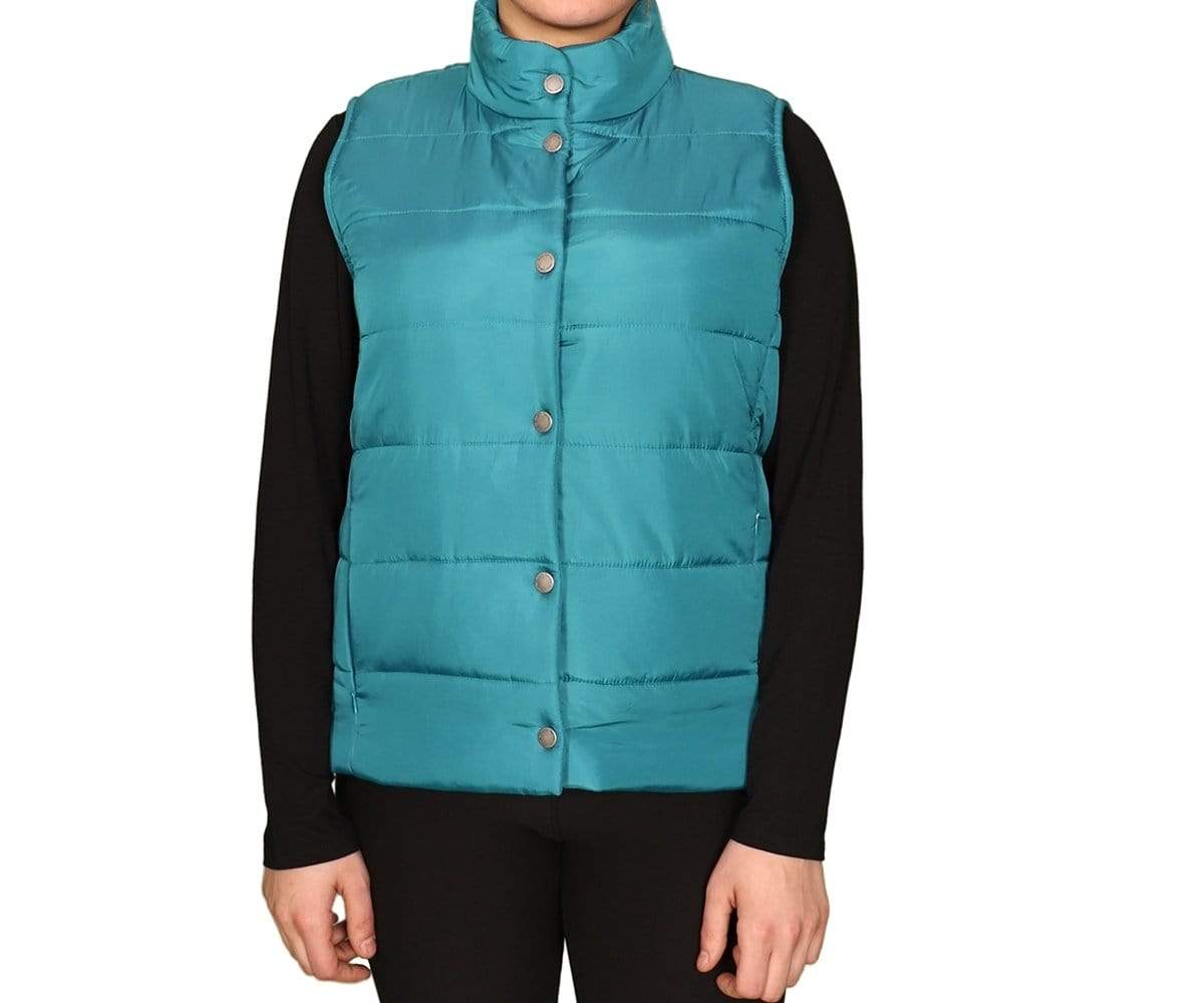 DAISY FUENTES Womens Jackets M / Aqua-Marine DAISY FUENTES - Puffer Vest