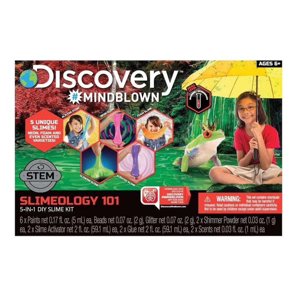 Discovery Toys Mindblown STEM Slimeology 101 5-in-1 DIY Slime Kit
