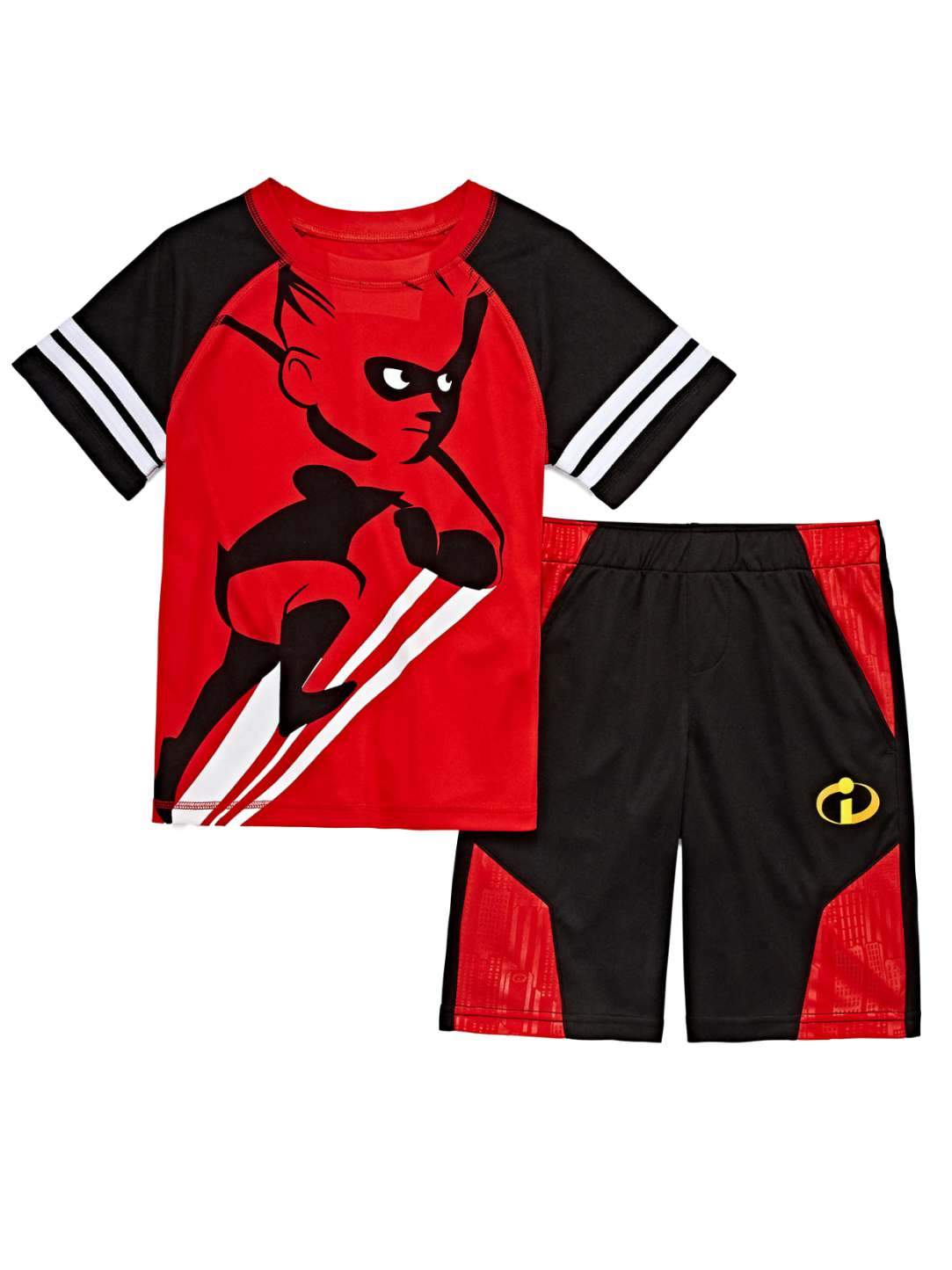 Disney Apparel Kids - Incredibles Red Dash Outfit Tee Shirt & Shorts Set