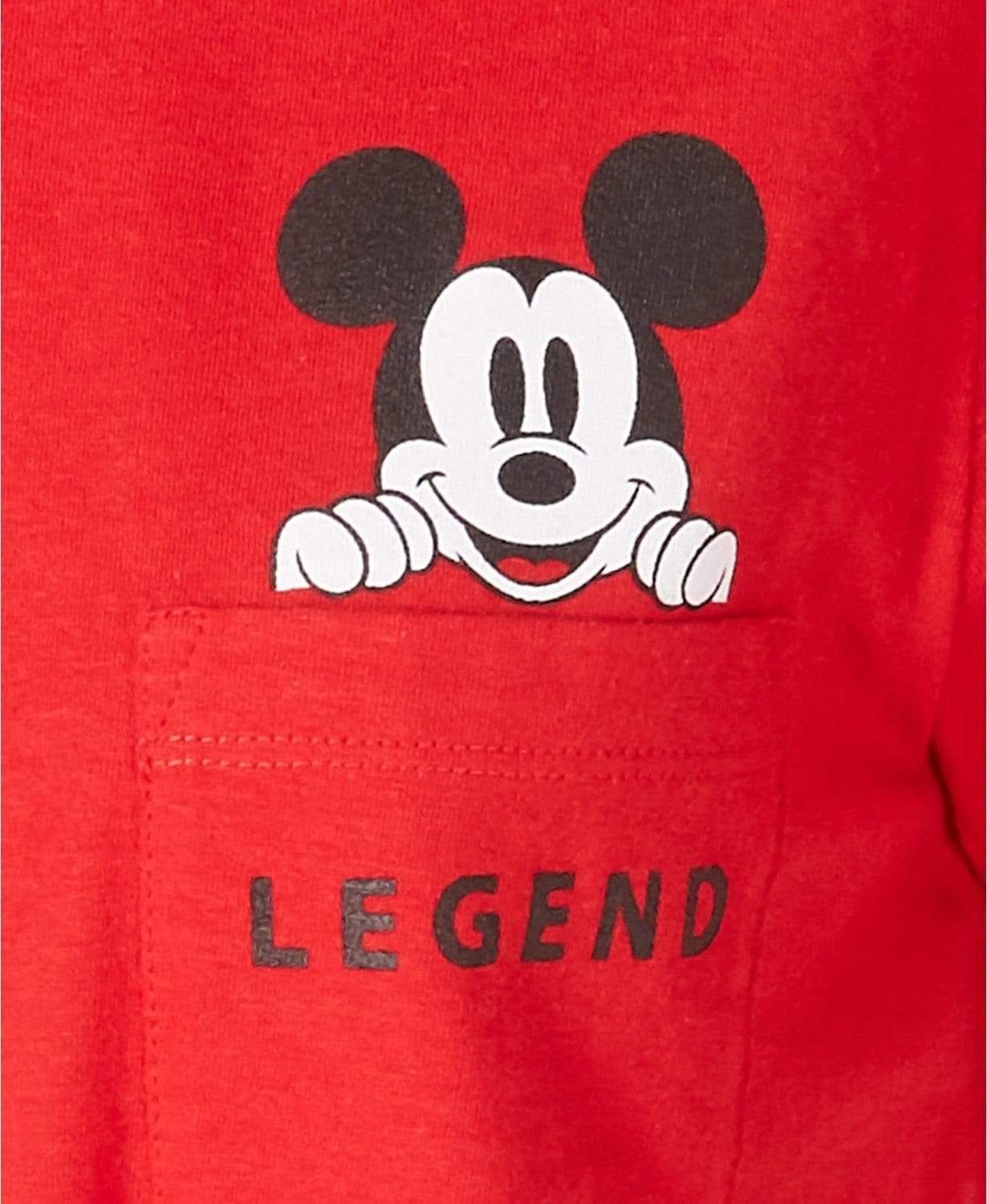 Disney Womens Tops Mickey Mouse Graphic Pocket T-Shirt by Freeze