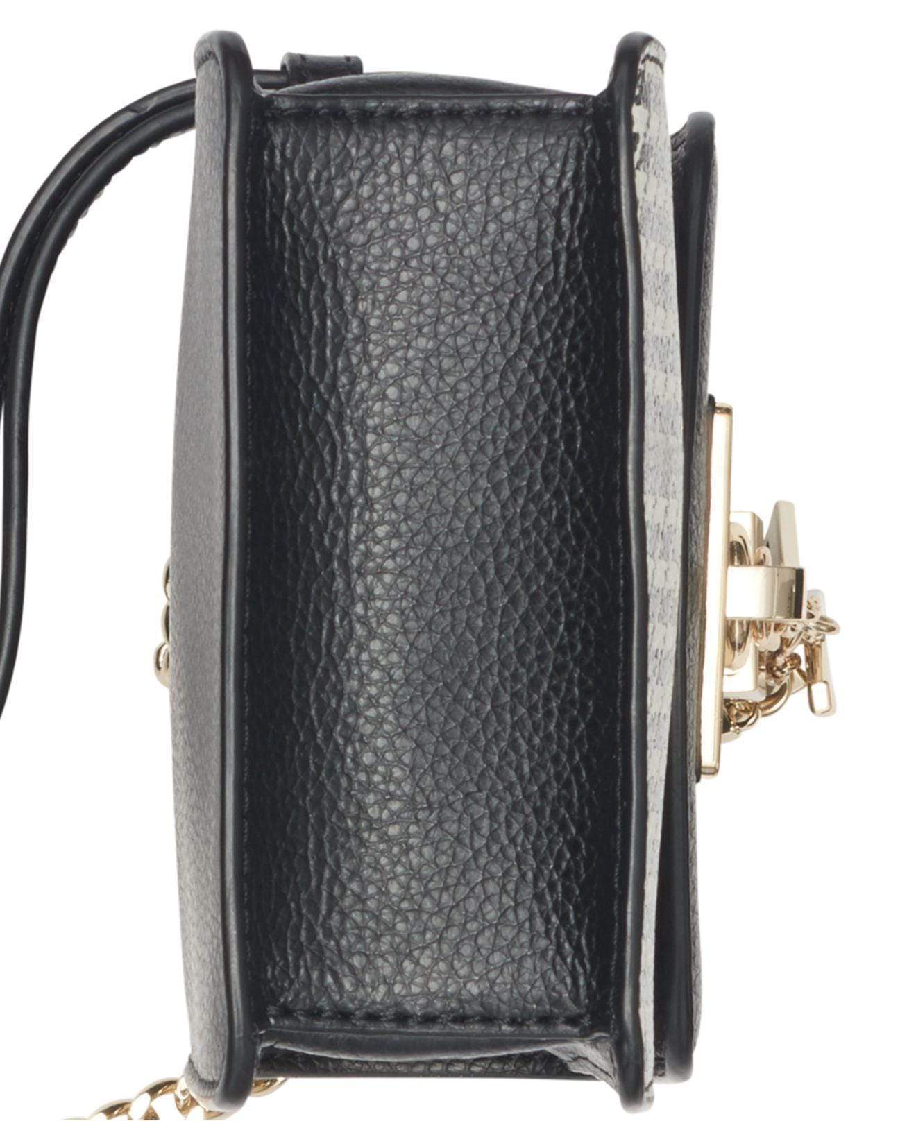 DKNY Handbags Elissa Houndtooth Leather Phone Crossbody