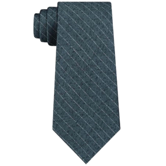 DKNY Ties One-Size / Green DKNY - Striped Slim Classic Neck Tie
