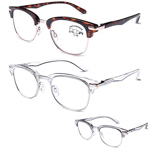 DOOVIC General Merchandise DOOVIC - Blocking Glasses & Semi Rimless 3 Pieces