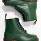DR. MARTENS Mens Shoes 42 / Green Original Dr Martens - 1460 Leather Combat Boot