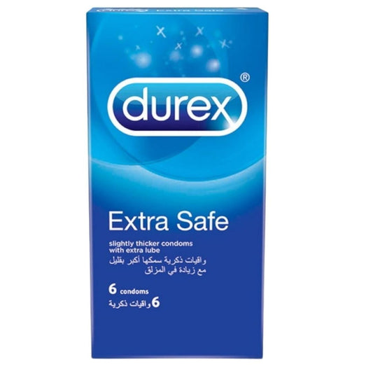 DUREX Condom & Contraceptive DUREX - Extra Safe Condom, Pack of 6