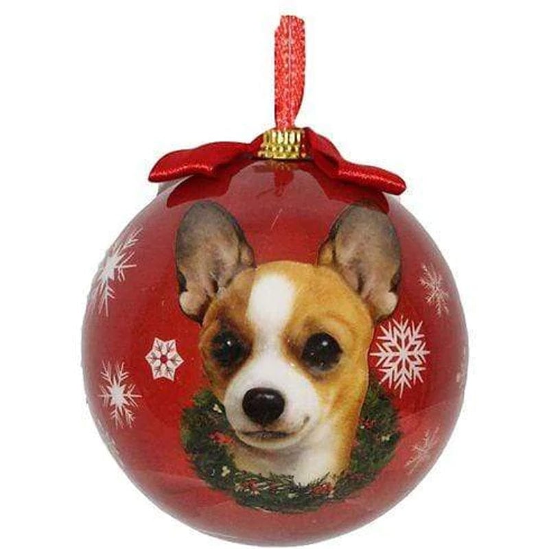 E&S General Merchandise Red E&S - Chihuahua Christmas Ornament