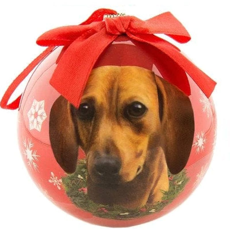 E&S General Merchandise Red E&S - Dachshund Christmas Ornament