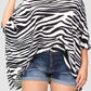 East 5th Womens Tops L / Black/White Wide-fit Blouse