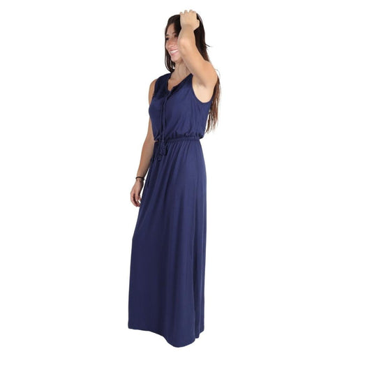 ESMARA Womens Dress S / Navy ESMARA - Pull Over Long Dress