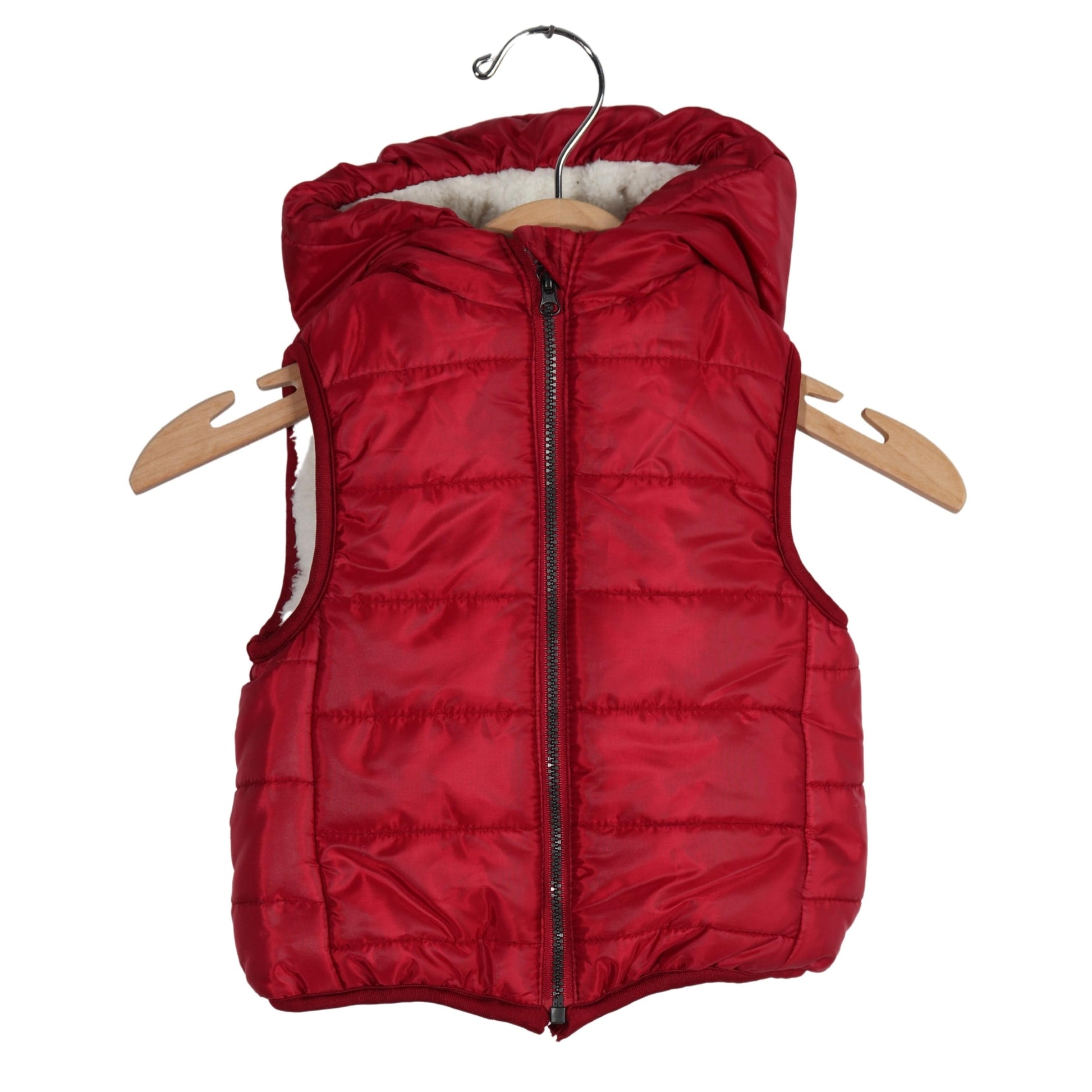 FIRST IMPRESSIONS Baby Boy 0-3 Month / Red FIRST IMPRESSIONS - Zipper Closure Hooded Vest