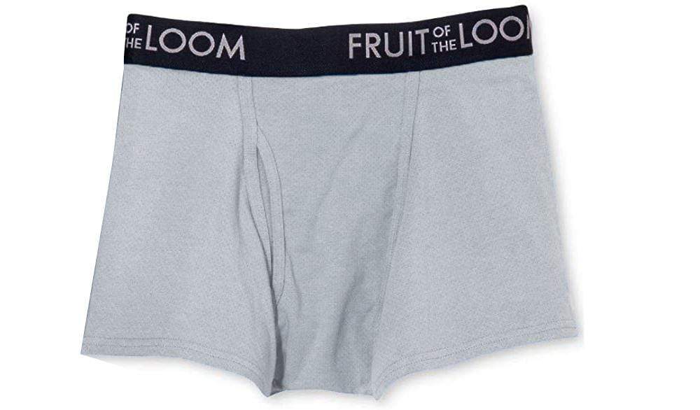FRUIT OF THE LOOM Mens Underwear M / Grey FRUIT OF THE LOOM - Breathable Boxer Briefs