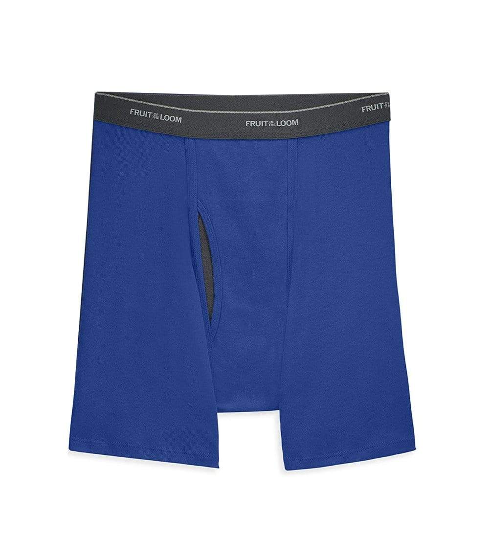 FRUIT OF THE LOOM Mens Underwear M / Navy FRUIT OF THE LOOM - Cool Zone Fly Boxer Briefs