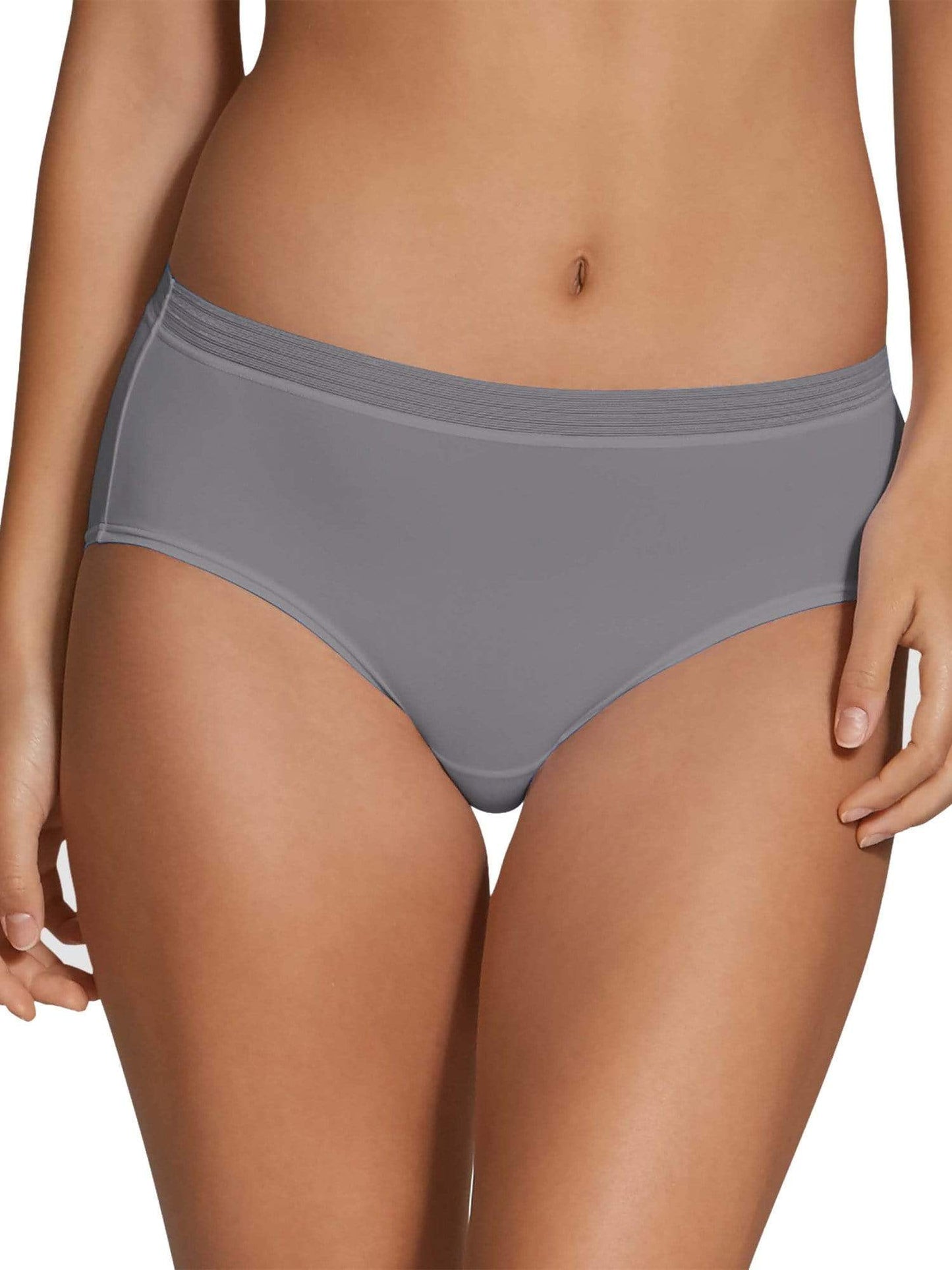 FRUIT OF THE LOOM womens underwear Medium / Grey Everlight Low-Rise Panties