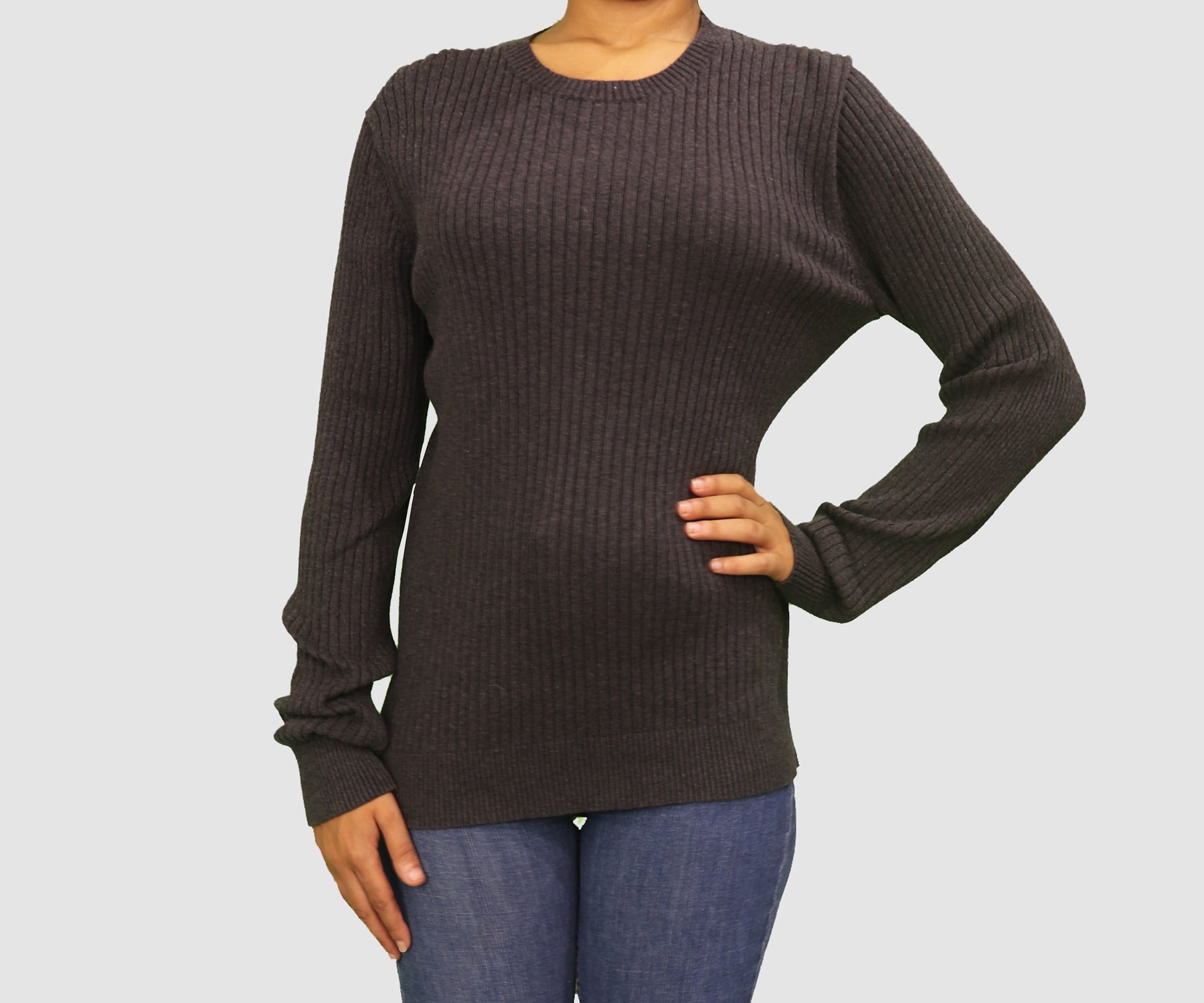 Gap Womens Tops Medium / Charcoal Grey Long Sleeve Knit Top