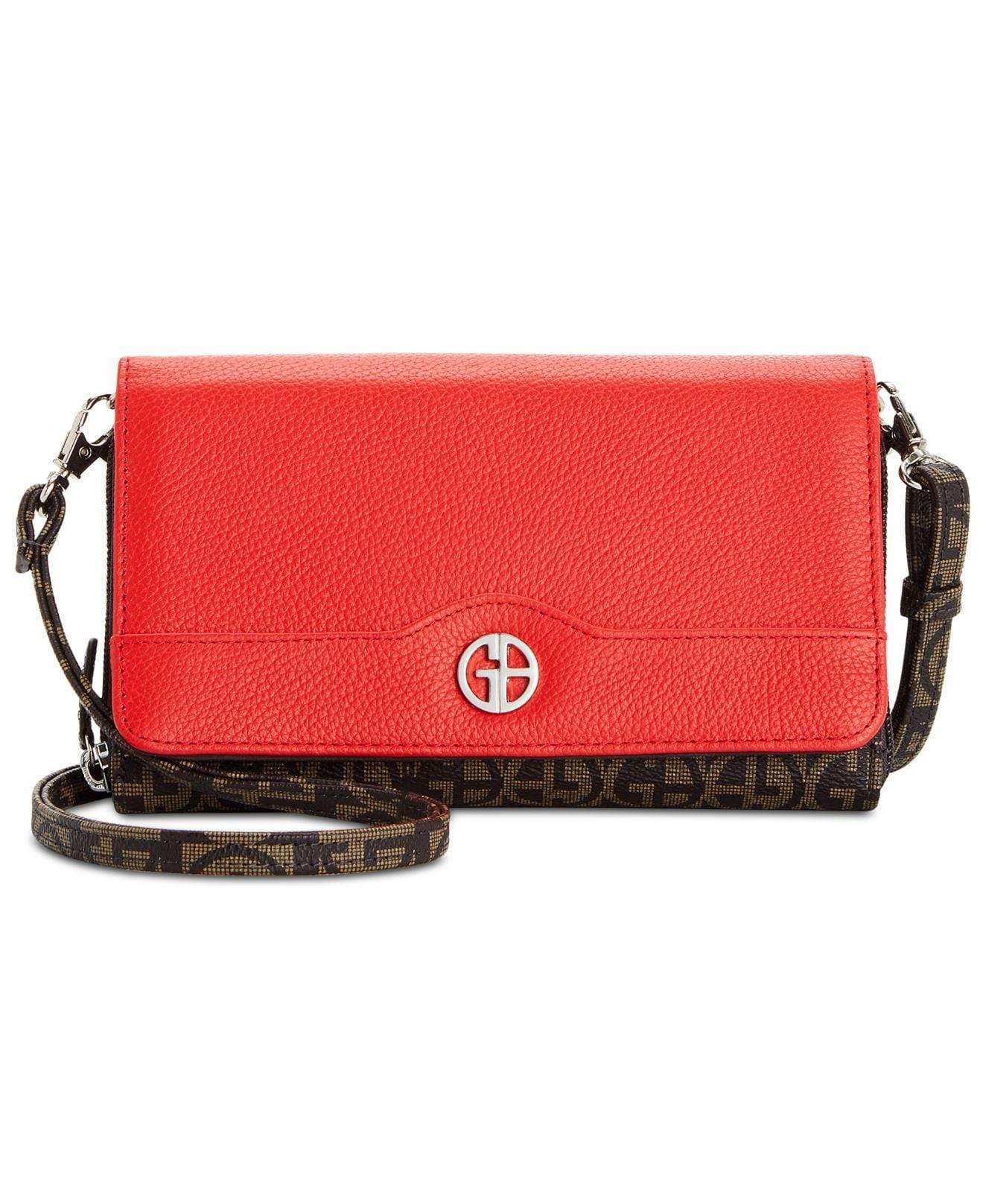 Giani Bernini Handbags Plaid Block Signature Cross-body Wallet