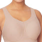 GLAMORISE womens underwear 40B / Nude High Impact Underwire Sports Bra