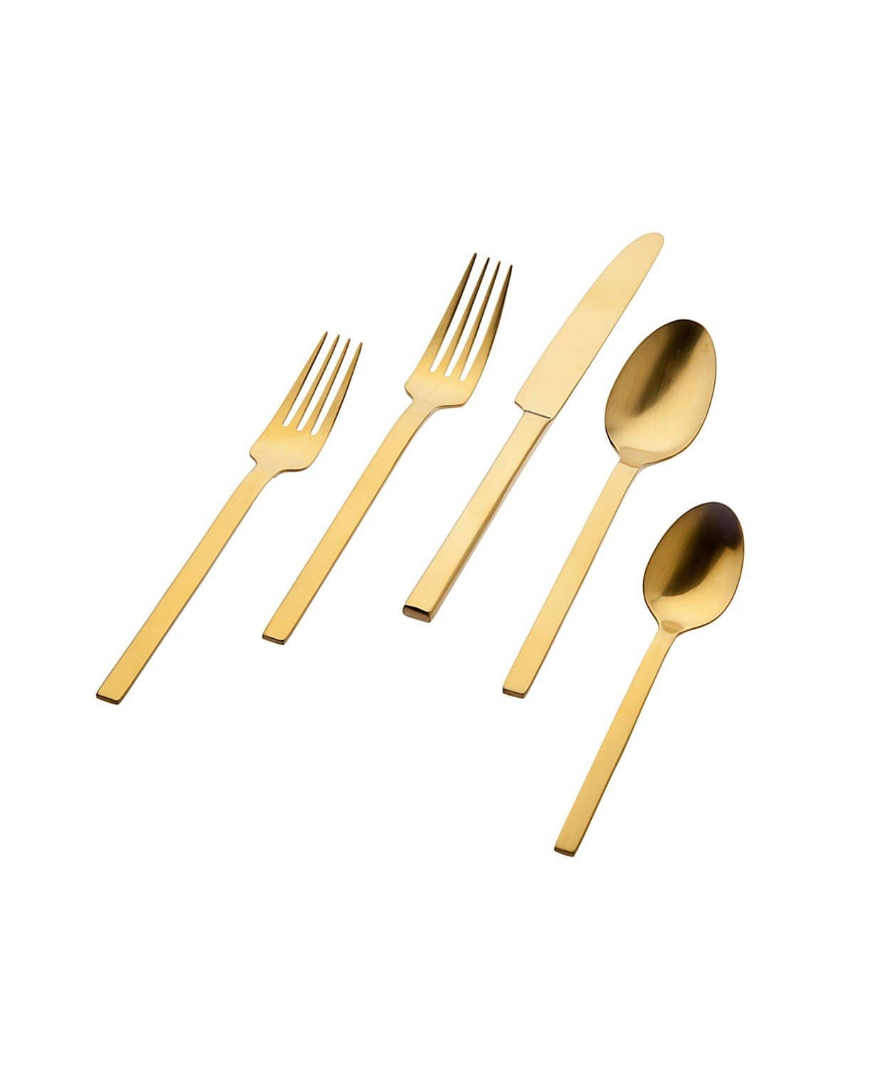 Godinger Kitchenware GODINGER - Atlas Matte Gold 20 Pieces Flatware Set - Service for 4