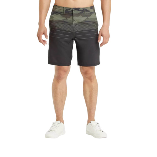 GOODFELLOW & CO Mens Swimwear M / Green GOODFELLOW & CO - Camo Print Hybrid Swim Shorts