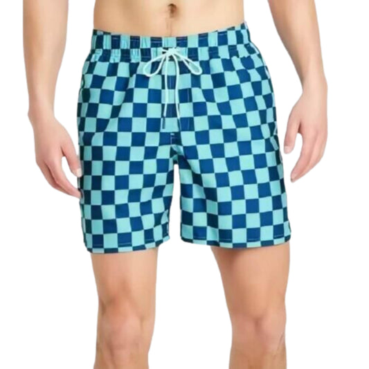 GOODFELLOW & CO Mens Swimwear GOODFELLOW & CO - Swim Trunk Drawstring Checkered